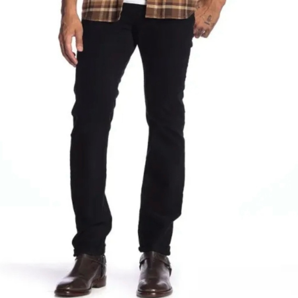 AG ADRIANO GOLDSCHMIED Men’s The Matchbox Slim Straight Black Pants 34 x 31